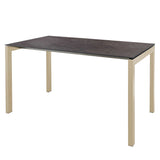 Schaffner Luzern table repas 160x90cm Sable Pastel 15 Déco Cooperfield dc 