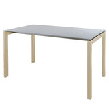 Schaffner Luzern table repas 160x90cm Sable Pastel 15 Gris Argent 78 