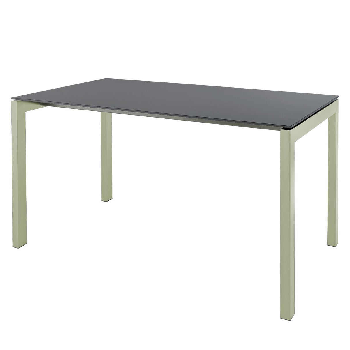 Schaffner Luzern table repas 160x90cm Vert Pastel 64 Graphite 73 