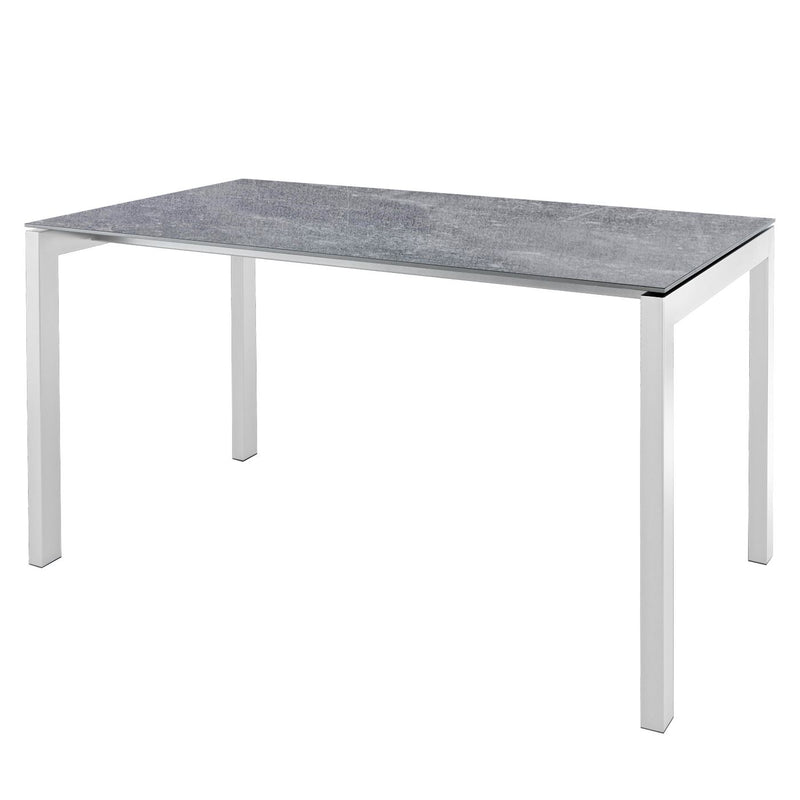 Schaffner Luzern table repas 220x100cm Blanc 90 Déco Béton dd 