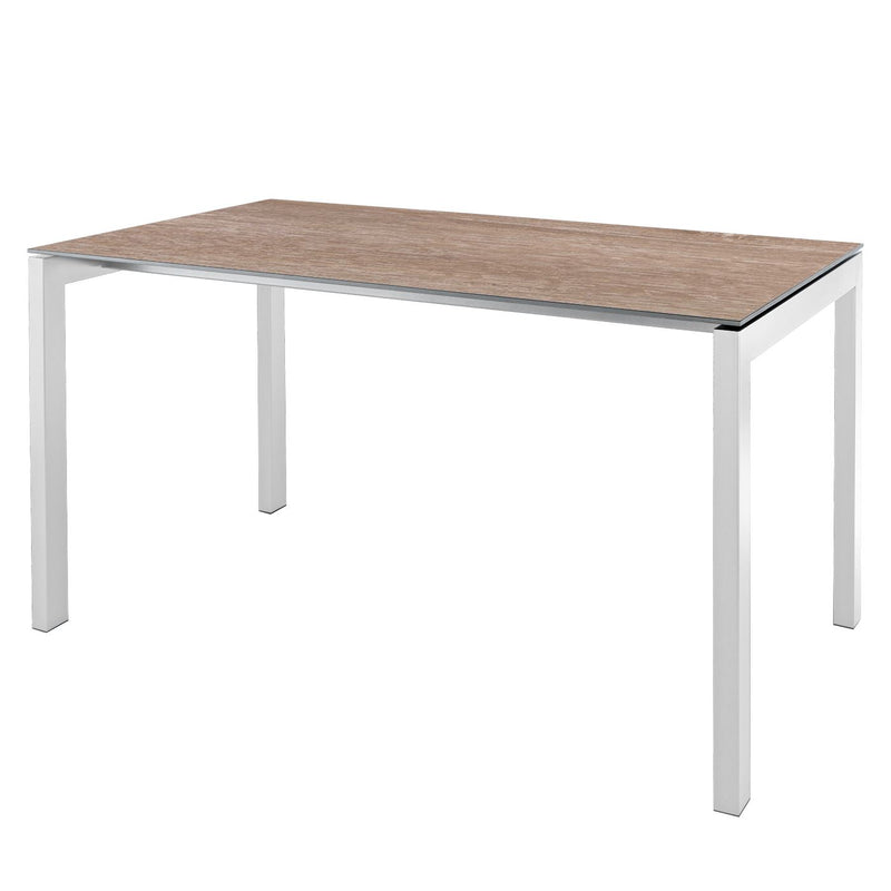 Schaffner Luzern table repas 220x100cm Blanc 90 Déco Chêne de 