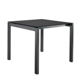 Schaffner Luzern table repas 80x80cm Anthracite 77 Anthracite 77 