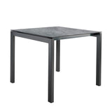 Schaffner Luzern table repas 80x80cm Anthracite 77 Déco Béton dd 