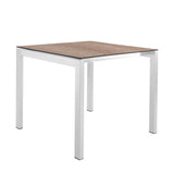 Schaffner Luzern table repas 80x80cm Blanc 90 Déco Chêne de 