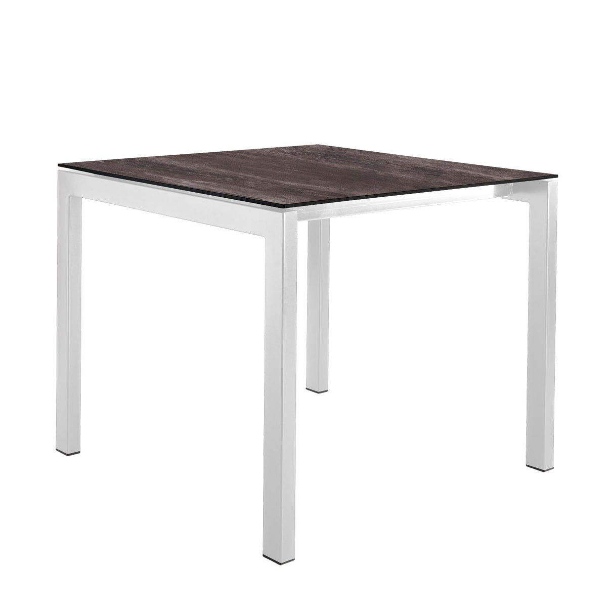 Schaffner Luzern table repas 80x80cm Blanc 90 Déco Stromboli Foncé da 
