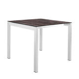 Schaffner Luzern table repas 80x80cm Blanc 90 Déco Stromboli Foncé da 