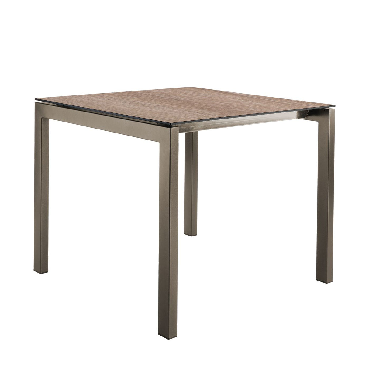 Schaffner Luzern table repas 80x80cm Champagne 85 Déco Chêne de 