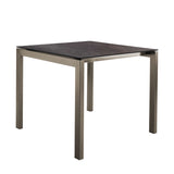 Schaffner Luzern table repas 80x80cm Champagne 85 Déco Cooperfield dc 