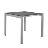 Schaffner Luzern table repas 80x80cm Gris argent 78 Graphite 73 