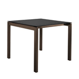 Schaffner Luzern table repas 80x80cm Moka 88 Anthracite 77 