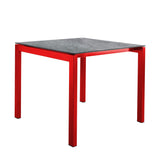 Schaffner Luzern table repas 80x80cm Rouge 30 Déco Béton dd 