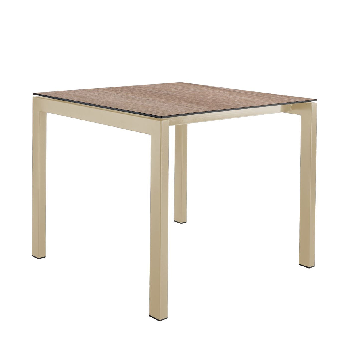 Schaffner Luzern table repas 80x80cm Sable Pastel 15 Déco Chêne de 