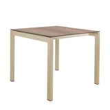 Schaffner Luzern table repas 80x80cm Sable Pastel 15 Déco Chêne de 