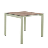 Schaffner Luzern table repas 80x80cm Vert Pastel 64 Déco Chêne de 