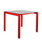 Schaffner Luzern table repas 90x90cm Rouge 30 Déco Stromboli Clair db 