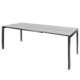 Schaffner Luzern table repas extensible 140/200x80cm Anthracite 77 Déco Stromboli Clair db 