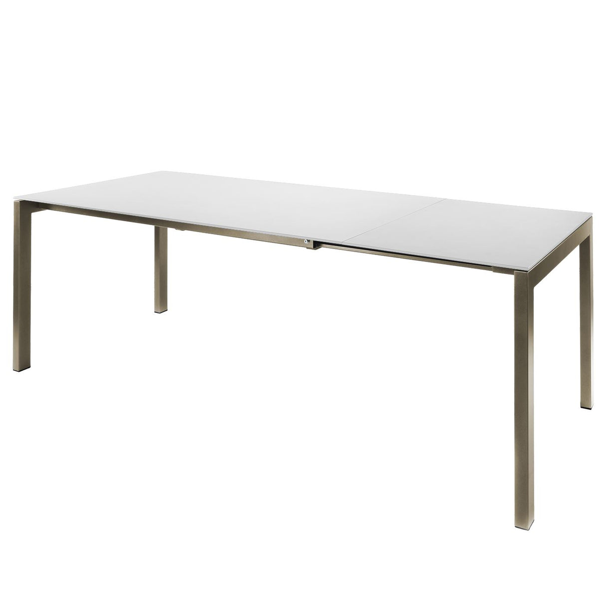 Schaffner Luzern table repas extensible 140/200x80cm Champagne 85 Blanc 90 