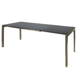 Schaffner Luzern table repas extensible 140/200x80cm Champagne 85 Graphite 73 