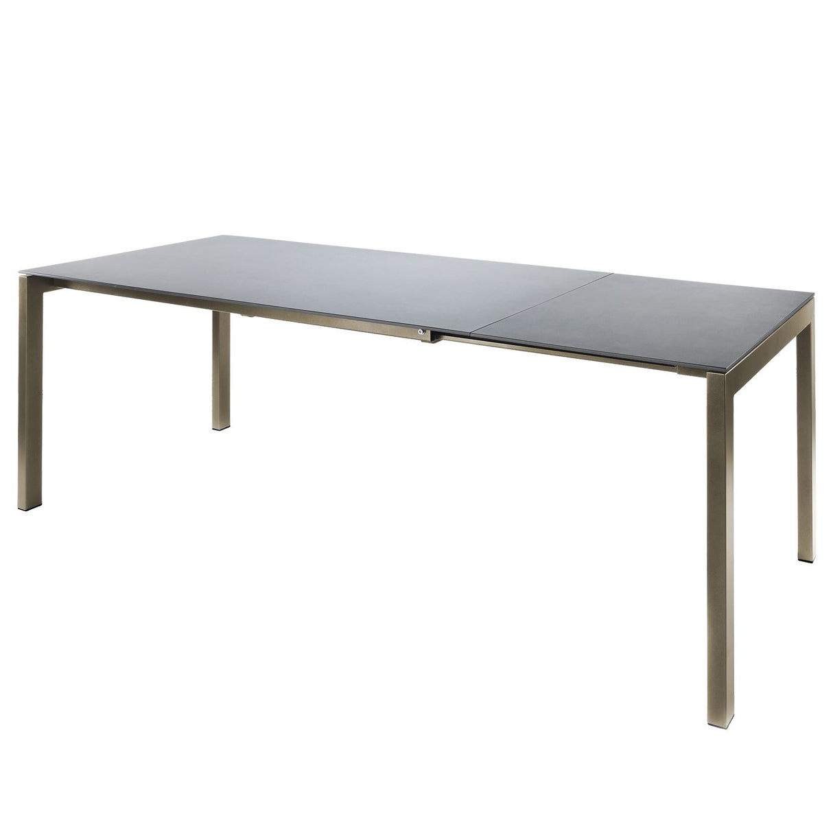 Schaffner Luzern table repas extensible 140/200x80cm Champagne 85 Gris Argent 78 