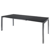 Schaffner Luzern table repas extensible 140/200x80cm Graphite 73 Anthracite 77 