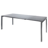 Schaffner Luzern table repas extensible 140/200x80cm Graphite 73 Gris Argent 78 