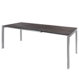 Schaffner Luzern table repas extensible 140/200x80cm Gris argent 78 Déco Cooperfield dc 