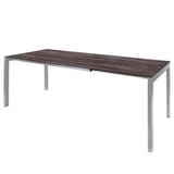 Schaffner Luzern table repas extensible 140/200x80cm Gris argent 78 Déco Stromboli Foncé da 