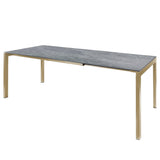 Schaffner Luzern table repas extensible 140/200x80cm Marron Pastel 83 Déco Béton dd 