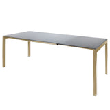Schaffner Luzern table repas extensible 140/200x80cm Marron Pastel 83 Gris Argent 78 