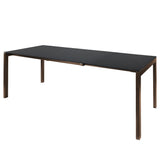 Schaffner Luzern table repas extensible 140/200x80cm Moka 88 Anthracite 77 