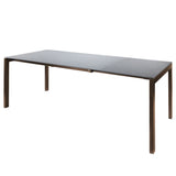 Schaffner Luzern table repas extensible 140/200x80cm Moka 88 Gris Argent 78 