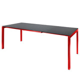 Schaffner Luzern table repas extensible 140/200x80cm Rouge 30 Graphite 73 