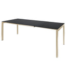 Schaffner Luzern table repas extensible 140/200x80cm Sable Pastel 15 Anthracite 77 