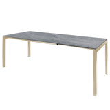 Schaffner Luzern table repas extensible 140/200x80cm Sable Pastel 15 Déco Béton dd 
