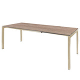 Schaffner Luzern table repas extensible 140/200x80cm Sable Pastel 15 Déco Chêne de 