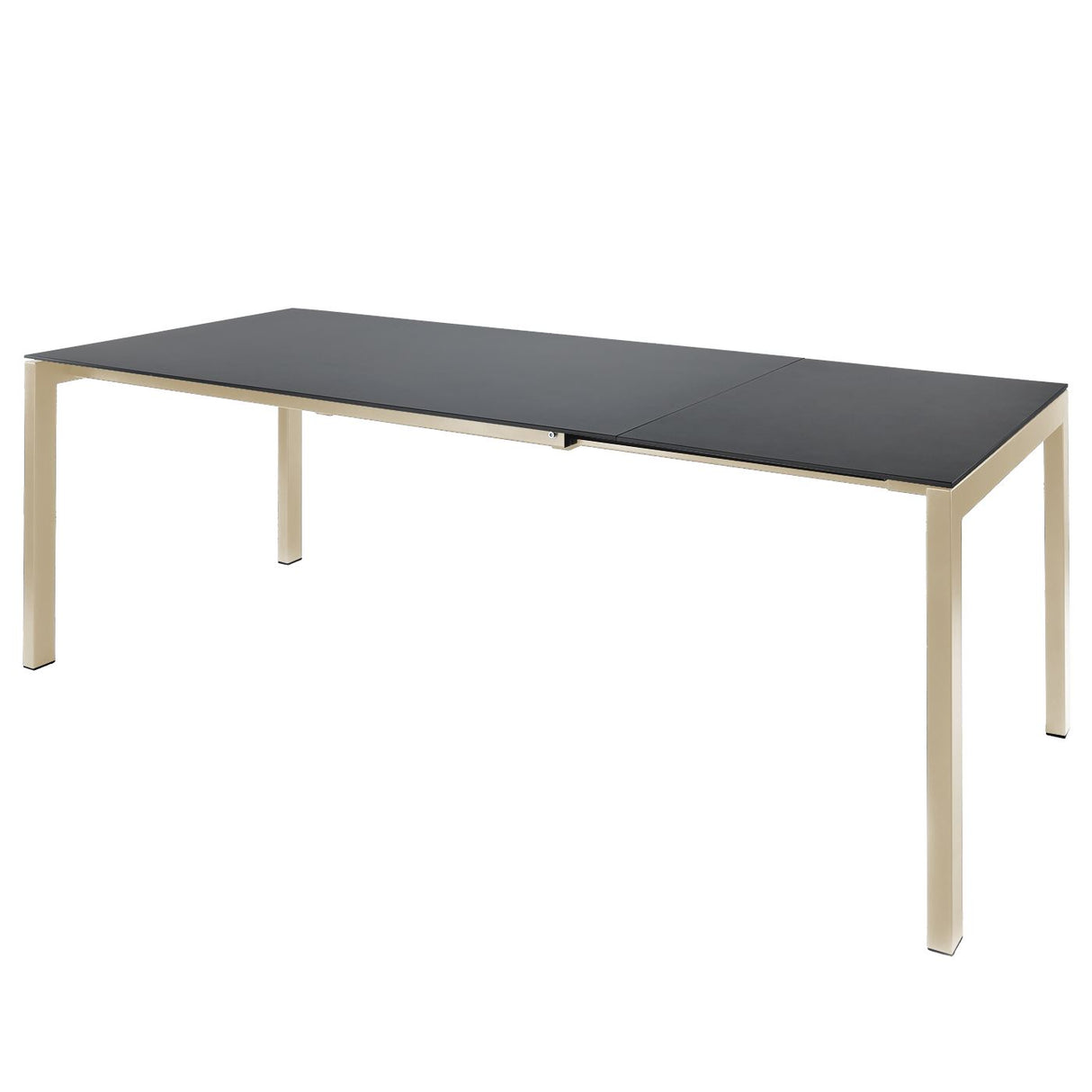 Schaffner Luzern table repas extensible 140/200x80cm Sable Pastel 15 Graphite 73 