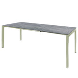 Schaffner Luzern table repas extensible 140/200x80cm Vert Pastel 64 Déco Béton dd 