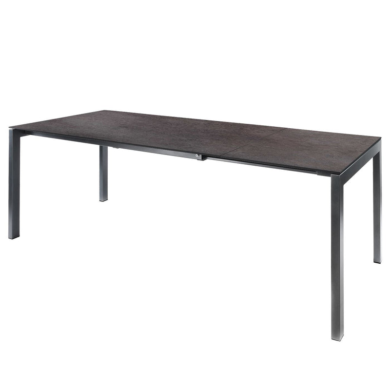 Schaffner Luzern table repas extensible 160/220x100cm Anthracite 77 Déco Cooperfield dc 