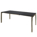 Schaffner Luzern table repas extensible 160/220x100cm Champagne 85 Anthracite 77 