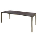 Schaffner Luzern table repas extensible 160/220x100cm Champagne 85 Déco Cooperfield dc 