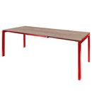 Schaffner Luzern table repas extensible 160/220x100cm Rouge 30 Déco Chêne de 