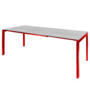 Schaffner Luzern table repas extensible 160/220x100cm Rouge 30 Déco Stromboli Clair db 