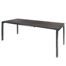 Schaffner Luzern table repas extensible 220/280x100cm Anthracite 77 Déco Cooperfield dc 