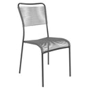 Schaffner Mendrisio Chaise Spaghetti empilable Antracite 77 Gris Argent 78 