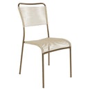Schaffner Mendrisio Chaise Spaghetti empilable Champagne 85 Sable pastel 15 