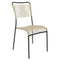Schaffner Mendrisio Chaise Spaghetti empilable Noir 91 Sable pastel 15 