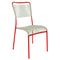 Schaffner Mendrisio Chaise Spaghetti empilable Rouge 30 Vert pastel 64 