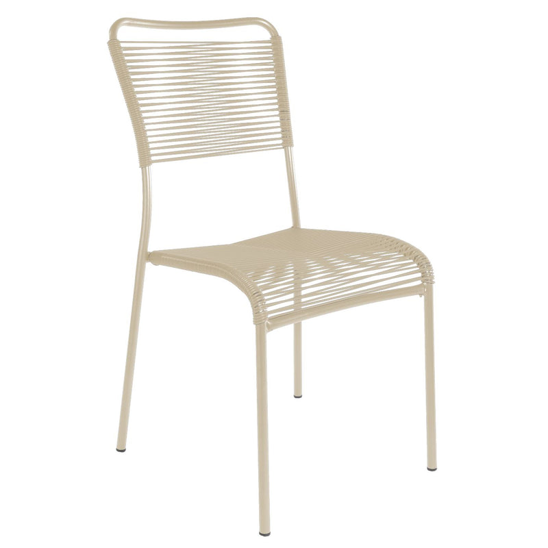 Schaffner Mendrisio Chaise Spaghetti empilable Sable Pastel 15 Sable pastel 15 