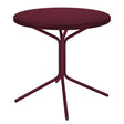 Schaffner PIX Table basse unicolore Ø54cm H:54cm Bordeaux 38 