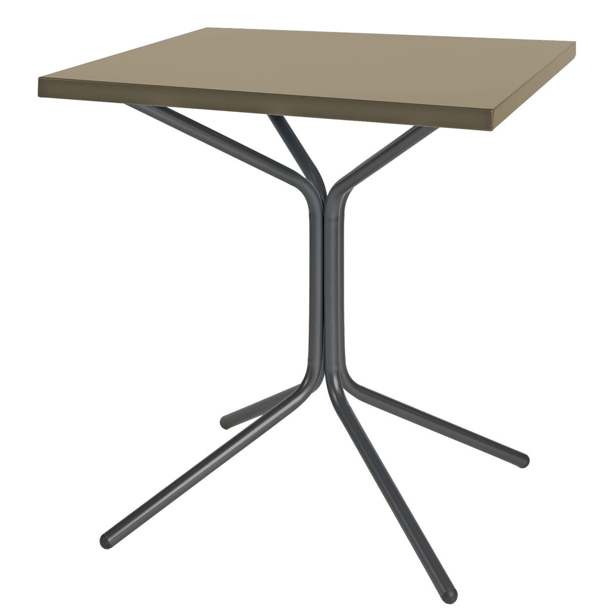 Schaffner PIX Table bistrot rabattable 70x70cm Anthracite 77 Champagne 85 